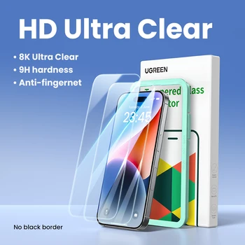 iPhone 13: UGREEN 2PCS Displayschutzfolie gehärtetes Glas Displayschutzfolien 15pro Film