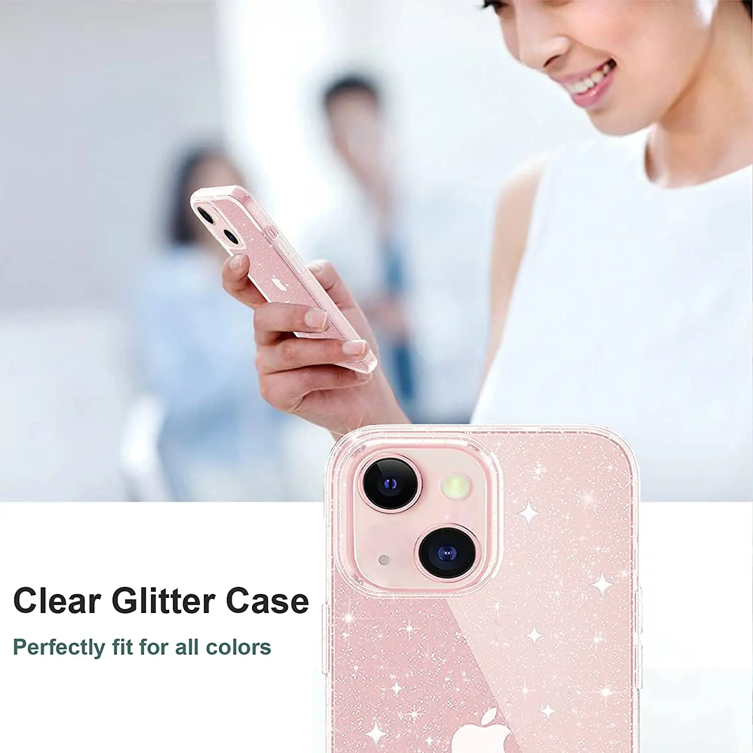 Transparente Glitzer-Hülle Handyhülle Zubehör – Bild 4