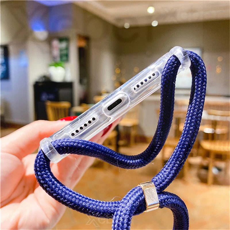 Lanyard-Riemen, Crossbody-Kordel, Seil, durchsichtige Hülle, stoßfeste Acryl-Schutzhülle – Bild 6
