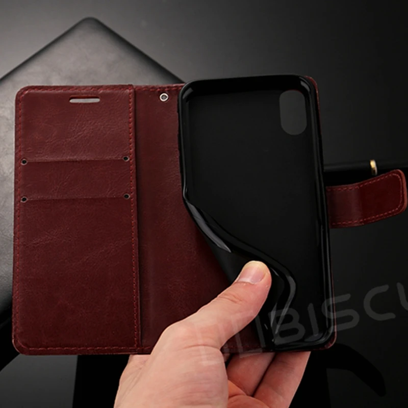 Fällen 6S Luxus Leder Brieftasche Flip Weiche Capa Silikon Fall auf 5S 5 Abdeckung – Bild 5