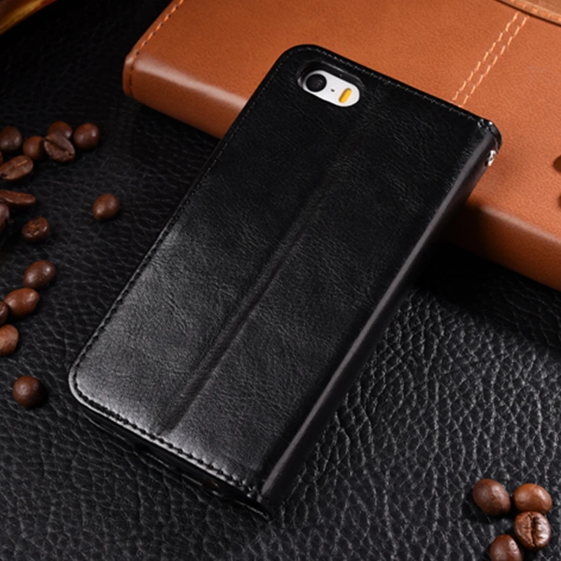Fällen 6S Luxus Leder Brieftasche Flip Weiche Capa Silikon Fall auf 5S 5 Abdeckung – Bild 4