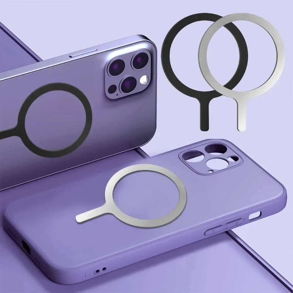 Universeller Magnet-Aufkleber Magnetischer Adapterring Geeignet für Magsafe iPhone 16 15 Kabelloses Laden Telefon Runde – Bild 4