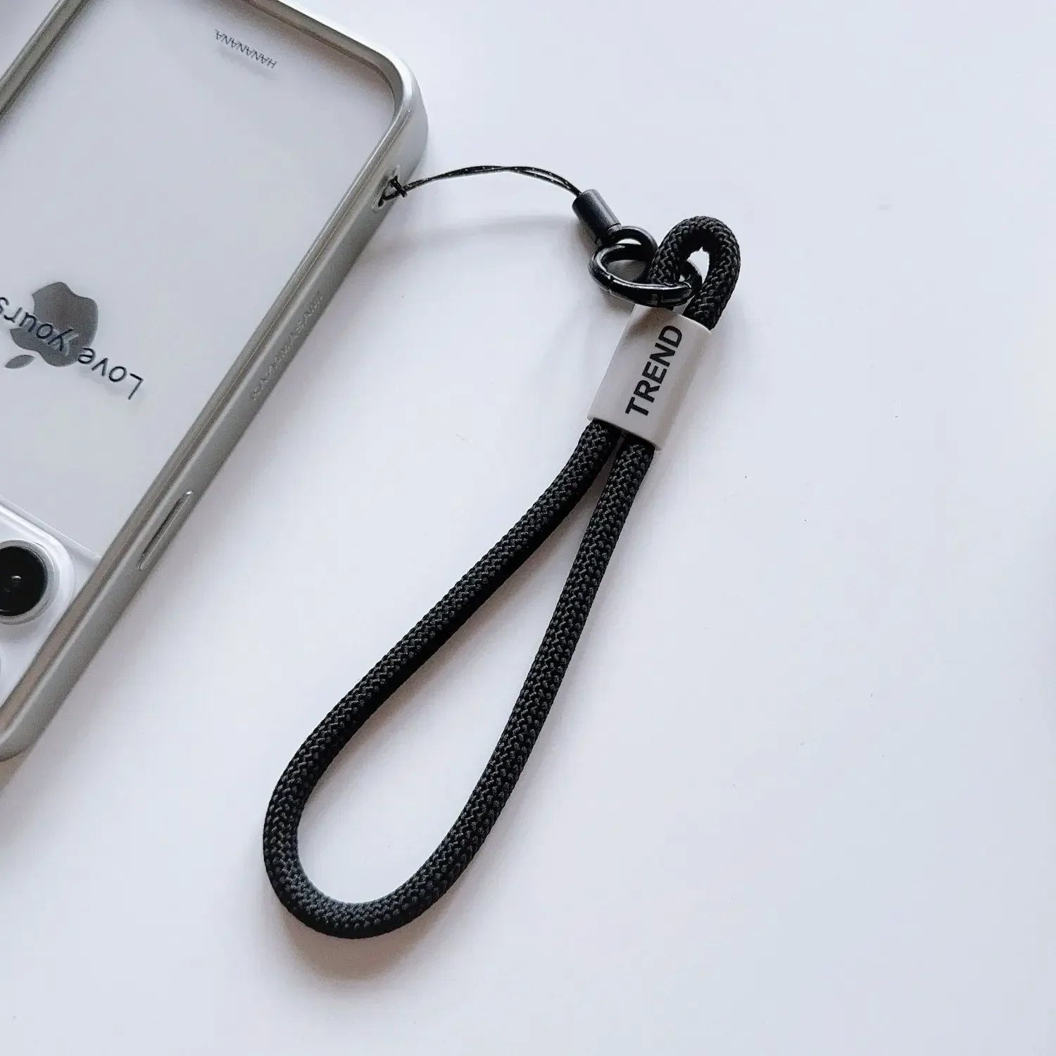 Telefon-Lanyard, Telefon-Handgelenk-Riemen, Schlüsselanhänger, zum Aufhängen, Anti-Verlust-Seil, buntes gewebtes Lanyard – Bild 4