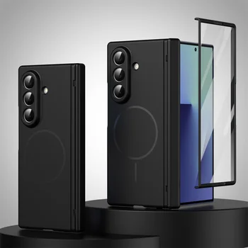Galaxy Z Fold6: Scharnier-Schutzhülle, magnetisch, 6, 5, 4, 3, 5G, für Magsafe Fold7, Fold6, mit Displayschutzfolie