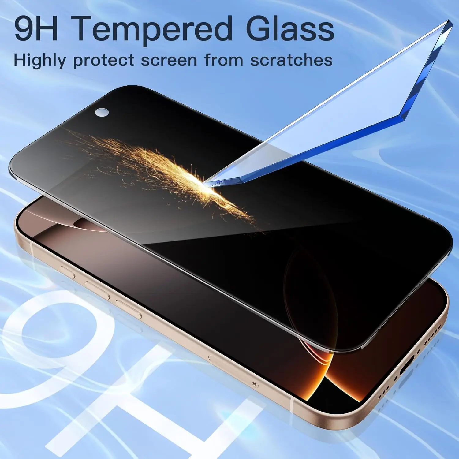 1/3/5 PCS Anti-Privacy-Hartglas Anti-Peep-Displays chutz Anti-Spy-Front glas Peep-Proof-Schutz folie Privacy Glass – Bild 5