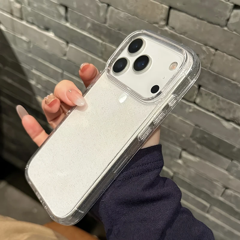 Luxuriöse Modische Glitzernde Transparente Handyhülle Cover – Bild 5