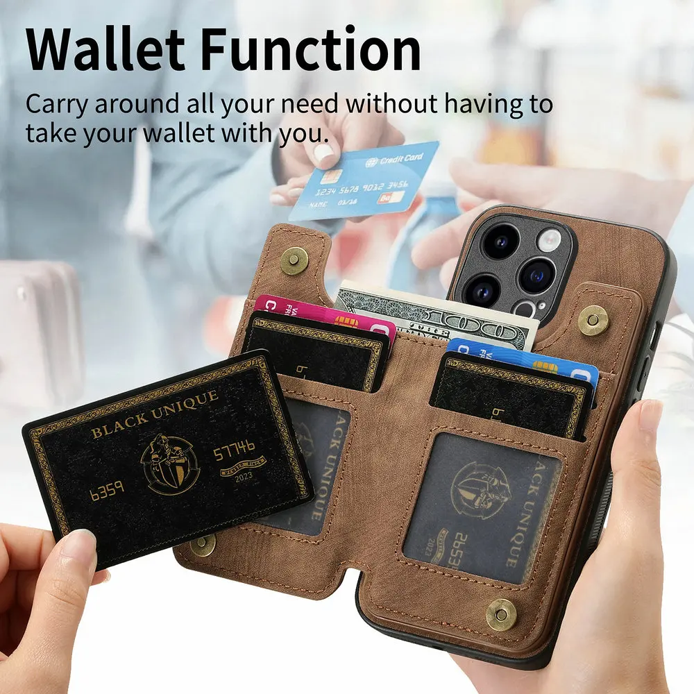 Reißverschluss-Lederhülle 11F 10 Luxus-Handyhülle Reno13 14 FS 14F 11 F 11A 13A 15F 16F 5G Magnet Etui – Bild 3
