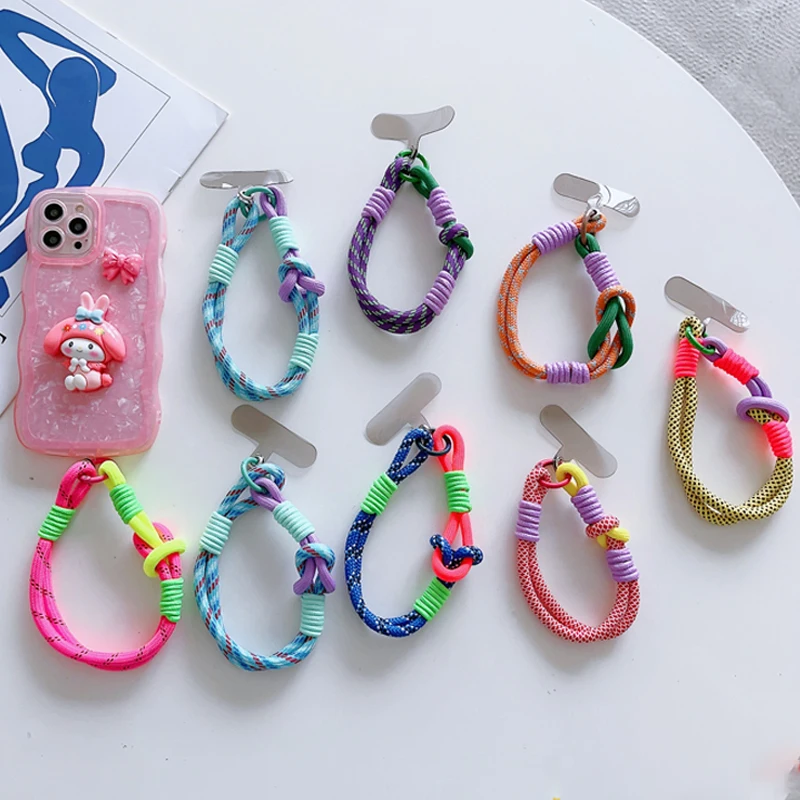 Niedliches Handy-Lanyard zum Aufhängen, Dekoration, kann gedragen werden, Twist-Seil, Anti-Verlust-Anhänger, modisch