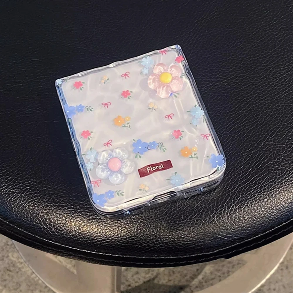 Koreanische, niedliche, bunte Blumen- und Wasserwellen-Handyhülle / und Xiaomi Mix Flip 2 – Bild 5
