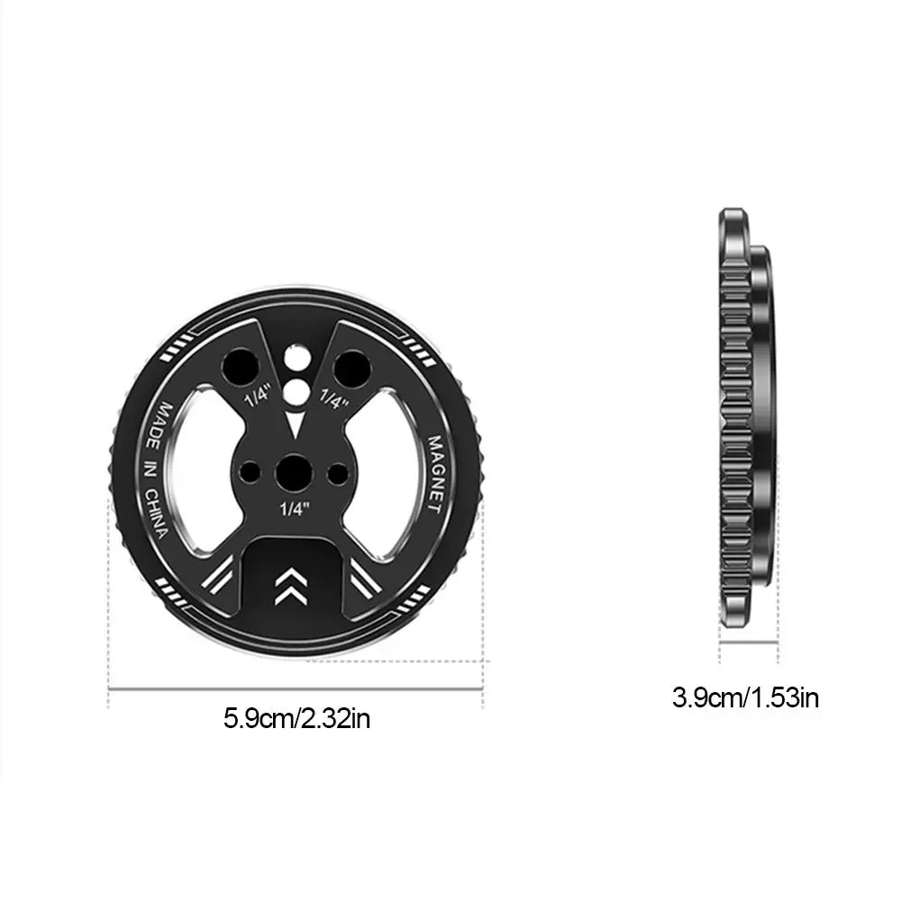 Magnetischer Adapterring 1/4" Kaltschuh-Ortungsstift-Konverter, starke Magnethalterung für MagSafe-Telefon, Kamera – Bild 6