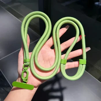 Universelles verstellbares Telefon-Lanyard, Umhängetasche, Halskette, Riemen, Handyhülle, langes Hängeseil mit Clip, Anti-Verlust, langlebig und robust