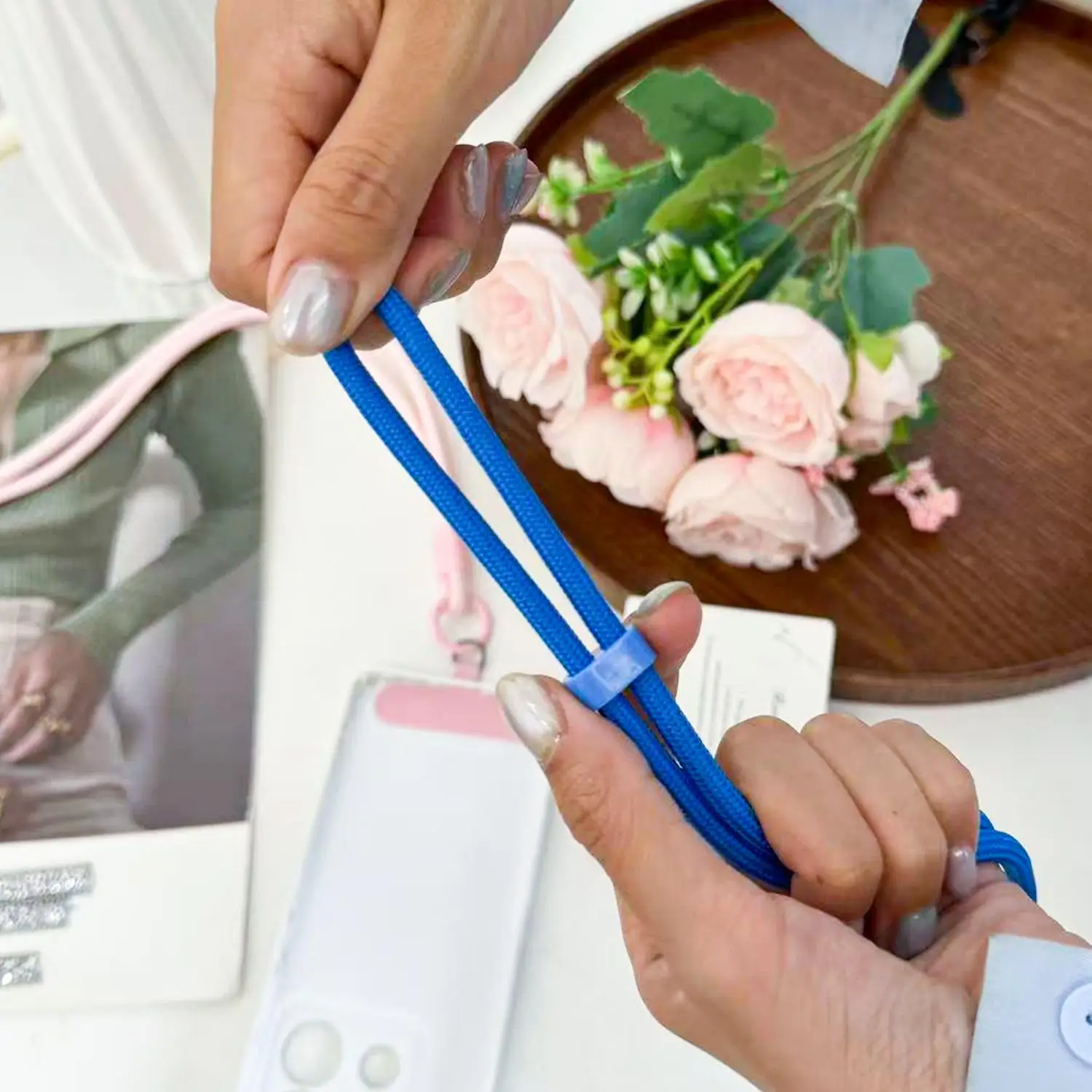 Universell verstellbares Handy-Anti-Verlust-Lanyard mit Patch, Nylon-Halsband für iPhone, Samsung, Xiaomi, Huawei – Bild 4