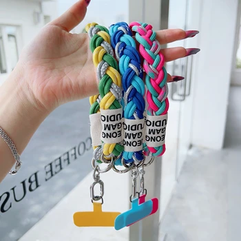 Niedliches Handy-Lanyard zum Aufhängen, Dekoration, kann gedragen werden, Twist-Seil, Anti-Verlust-Anhänger