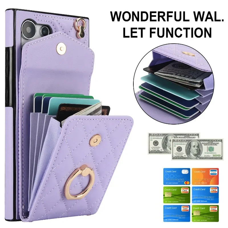Crossbody-Handyhülle Brieftasche mit Kartenhalter-Abdeckung – Bild 2