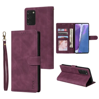 Galaxy S25 Ultra: Brieftasche magnetische Flip mit Kartensteckplatz Ledertasche