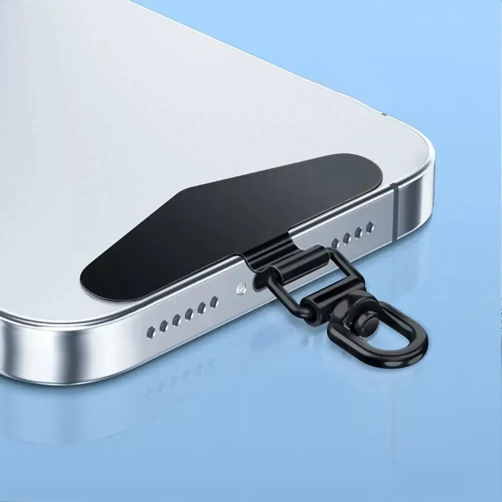 Stahl Telefon Lanyard Dichtung Patch Anti-verloren Anti Fall Handy Seil Karte Metall Clip Strap Hängen Schnur Tab zubehör – Bild 5