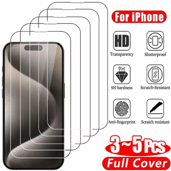 iPhone 13: Klarglas folie Displays chutz folie gehärtetes Glas Glass