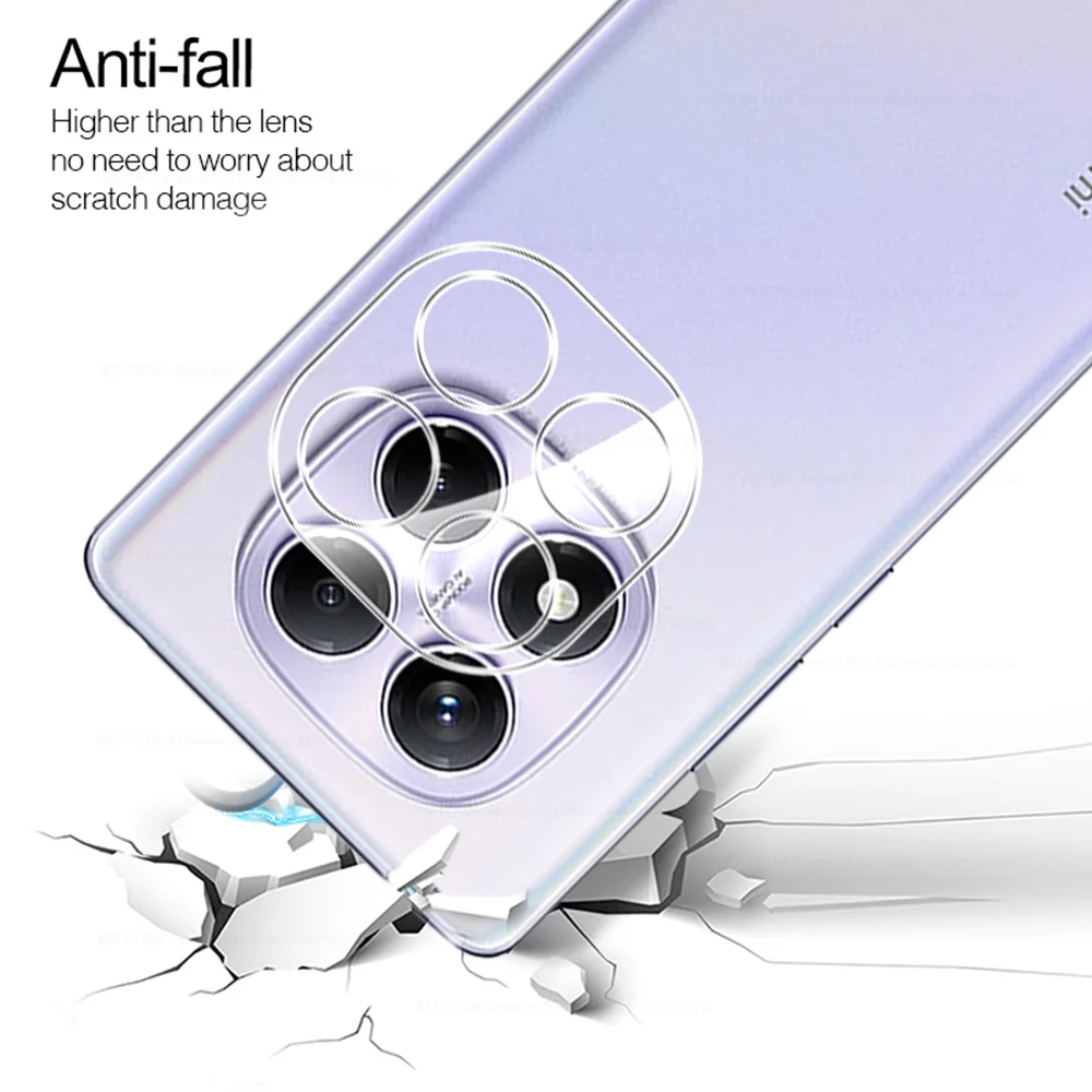 2Pcs 3D Kamera Glas Schutz rot mi 14Pro 15 4G Hinten Objektiv Film – Bild 4
