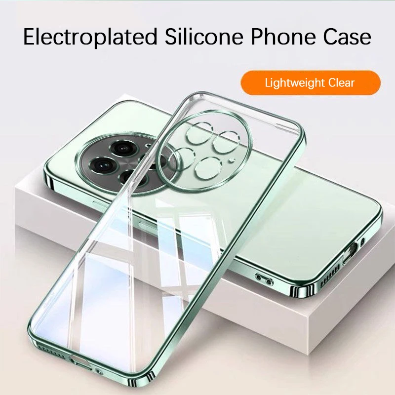 Ultradünne, plattierte Handyhülle 13T 13S 5G, transparent, stoßfest, Silikon, weich, hochwertiges TPU – Bild 6