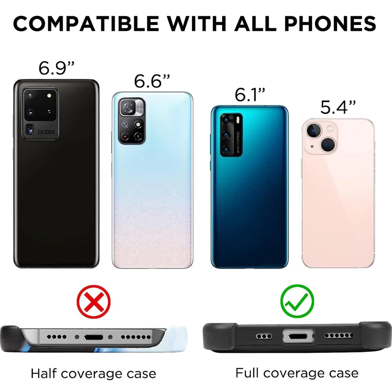 Telefon-Lanyard, universelles Handy-Lanyard mit verstellbarem Nylon-Umhängeband für iPhone 14, 13, 12 Pro X XR 8, 7 – Bild 6