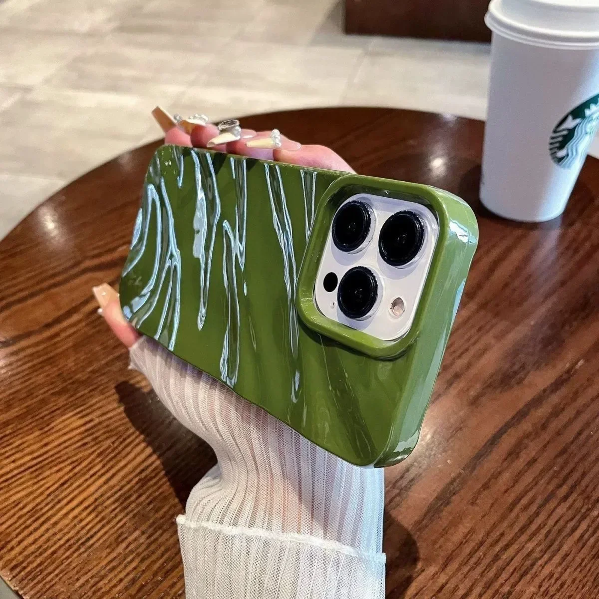 Weiche Candy-Wellenmuster-Handyhülle, XR7, 8Plus, 17Air, stoßfeste Stoßstangenabdeckung – Bild 4
