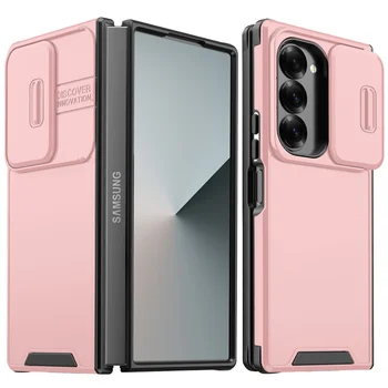 Galaxy Z Fold6: Luxuriöse Schutzhülle mit Kamera-Schutz 7 6 4 5 Fold6 Fold5 Stoßfeste Panzerhülle