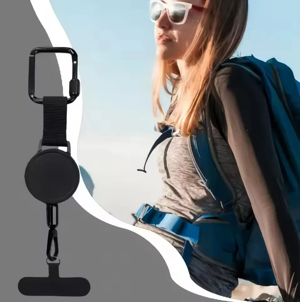 Einziehbarer, diebstahlsicherer Handyhalter, Handy-Lanyard, Smartphone-Hülle, Sicherheitsband mit Gürtelclip, Handy-Lanyard – Bild 4