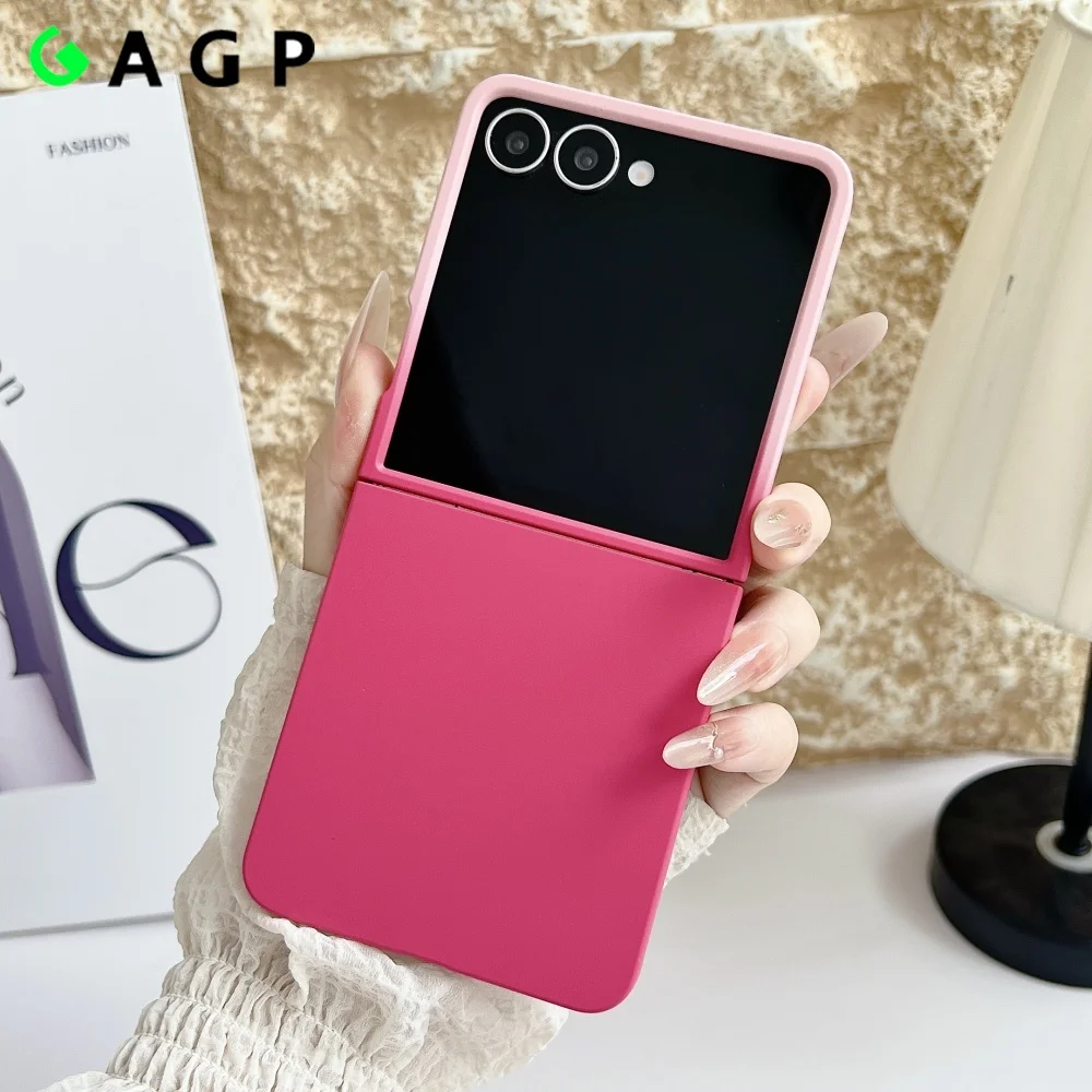 Galaxy Z Flip7: Hülle Ultradünn Matt Slim 6 5 3 5G Flip6 Farbverlauf Harte stoßfeste PC-Abdeckung