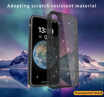 Galaxy A15: Glänzende Glitzer-Handyhülle.