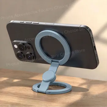 Faltbarer doppelseitiger Handyhalter für Magsafe iPhone 17 16 15 14 13 360 ° Rotationsständer mit starkem
