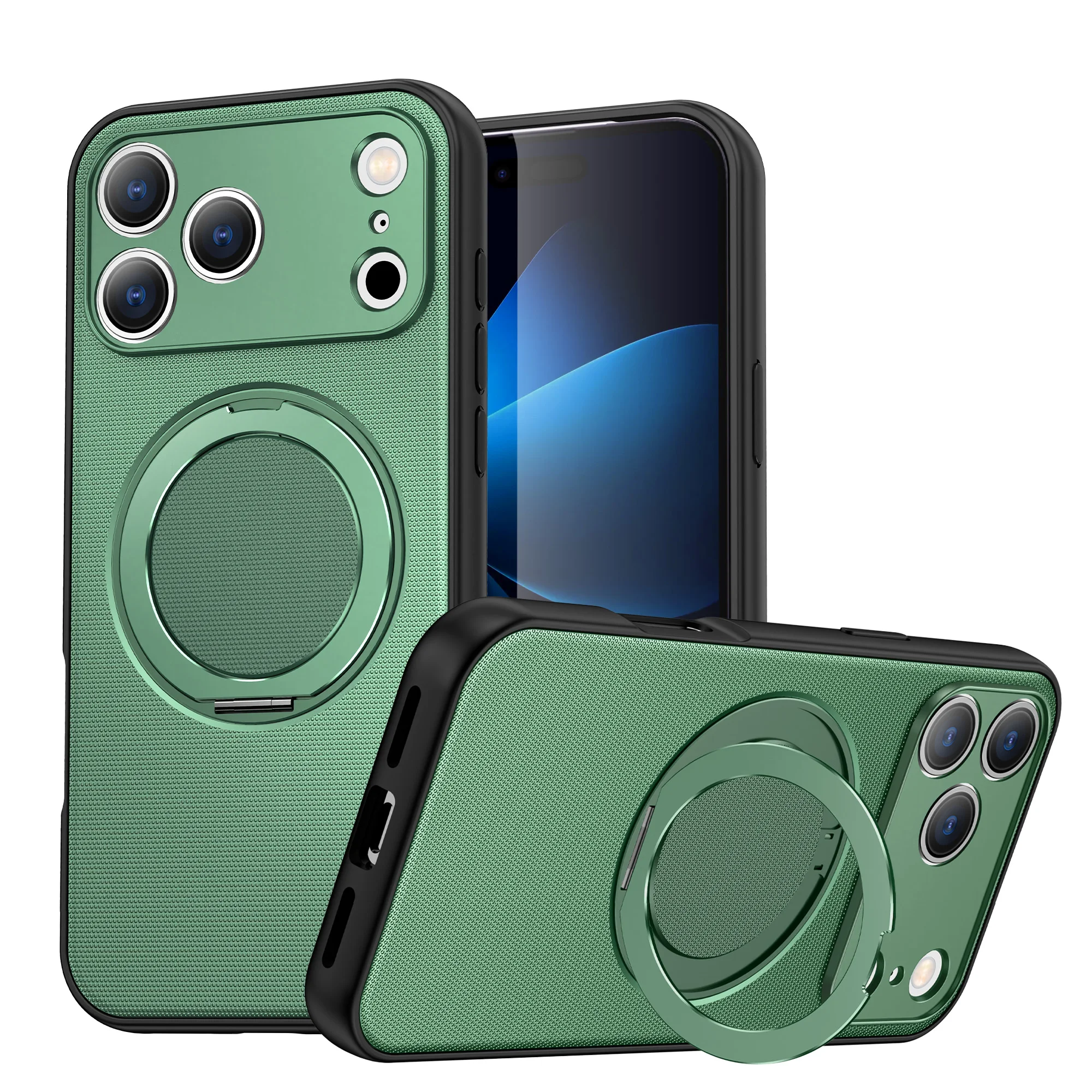 iPhone Air: 360 ° Drehbarer Magnetringhalter Handyhülle Funda für Magsafe Panzerhülle