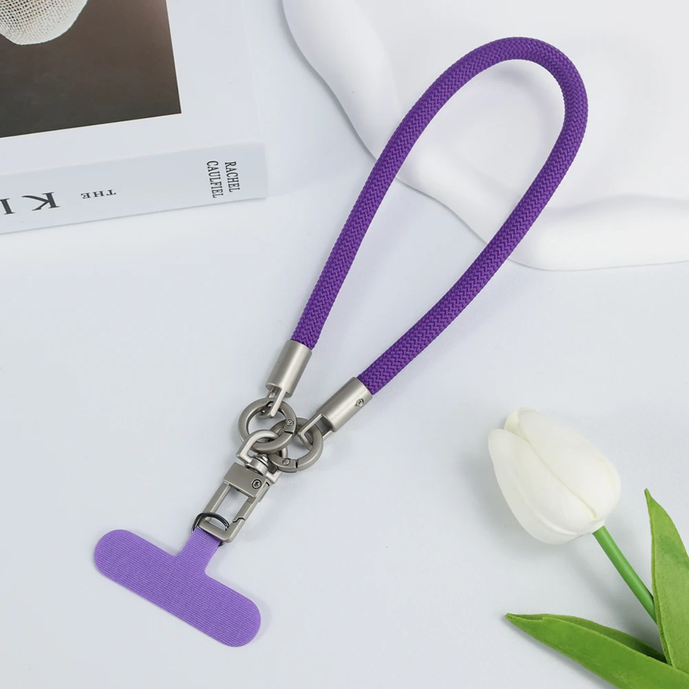 Neues handgewebtes Universal-Lanyard für Mobiltelefone, Universal-Lanyard, Handschlaufe, kurzes Seil, Handschlaufe – Bild 4