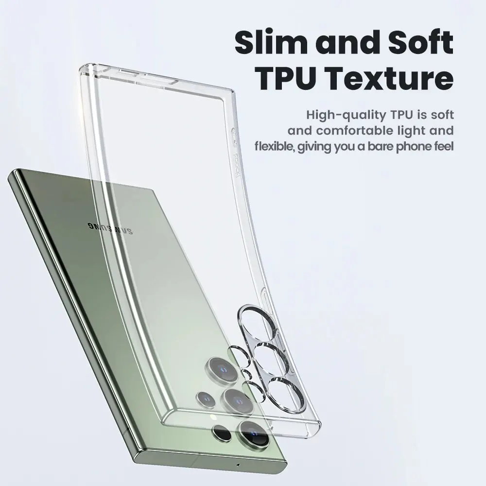 Toocki Handyhülle Clear Case PE Transparente weiche TPU-Schutzhülle – Bild 5