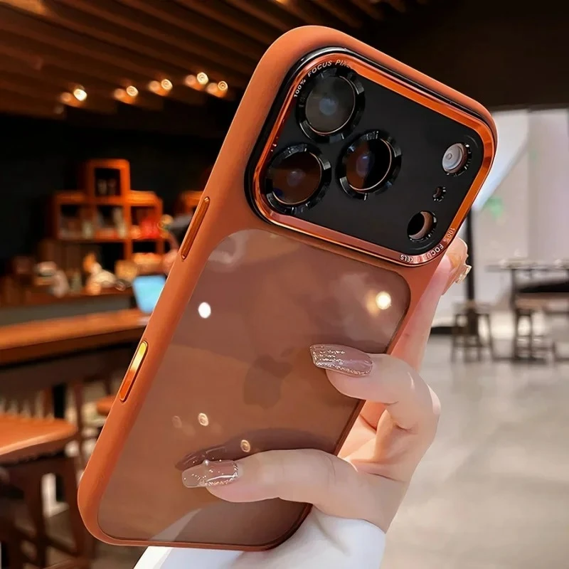 Luxuriöse transparente Handyhülle 17Air 17Pro 16Pro i17, klare, stoßfeste Stoßstangenabdeckung – Bild 5