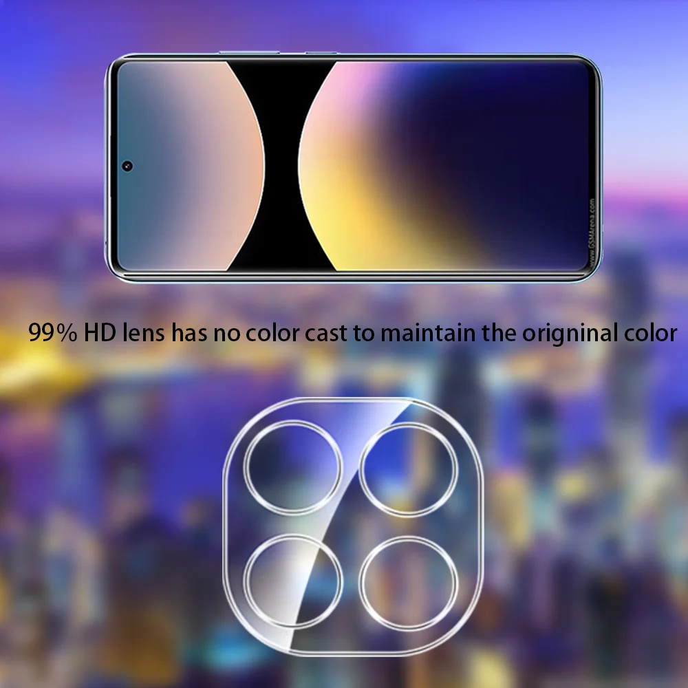 2Pcs 3D Kamera Glas Schutz rot mi 14Pro 15 4G Hinten Objektiv Film – Bild 5