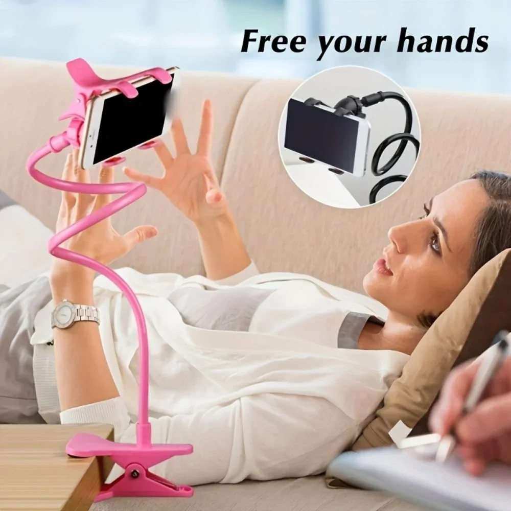 Universal Handy Halterung Clamp Nacht Desktop Lange Arm Faule Person Telefon Steht Unterstützung Für iPhone Xiaomi Huawei Samsung – Bild 2