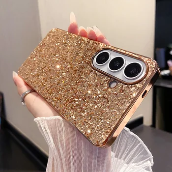 Galaxy S22 Ultra: Glitzernde Hochwertige 3D-Pailletten Galvanisierte Sturzsichere Handyhülle Cover