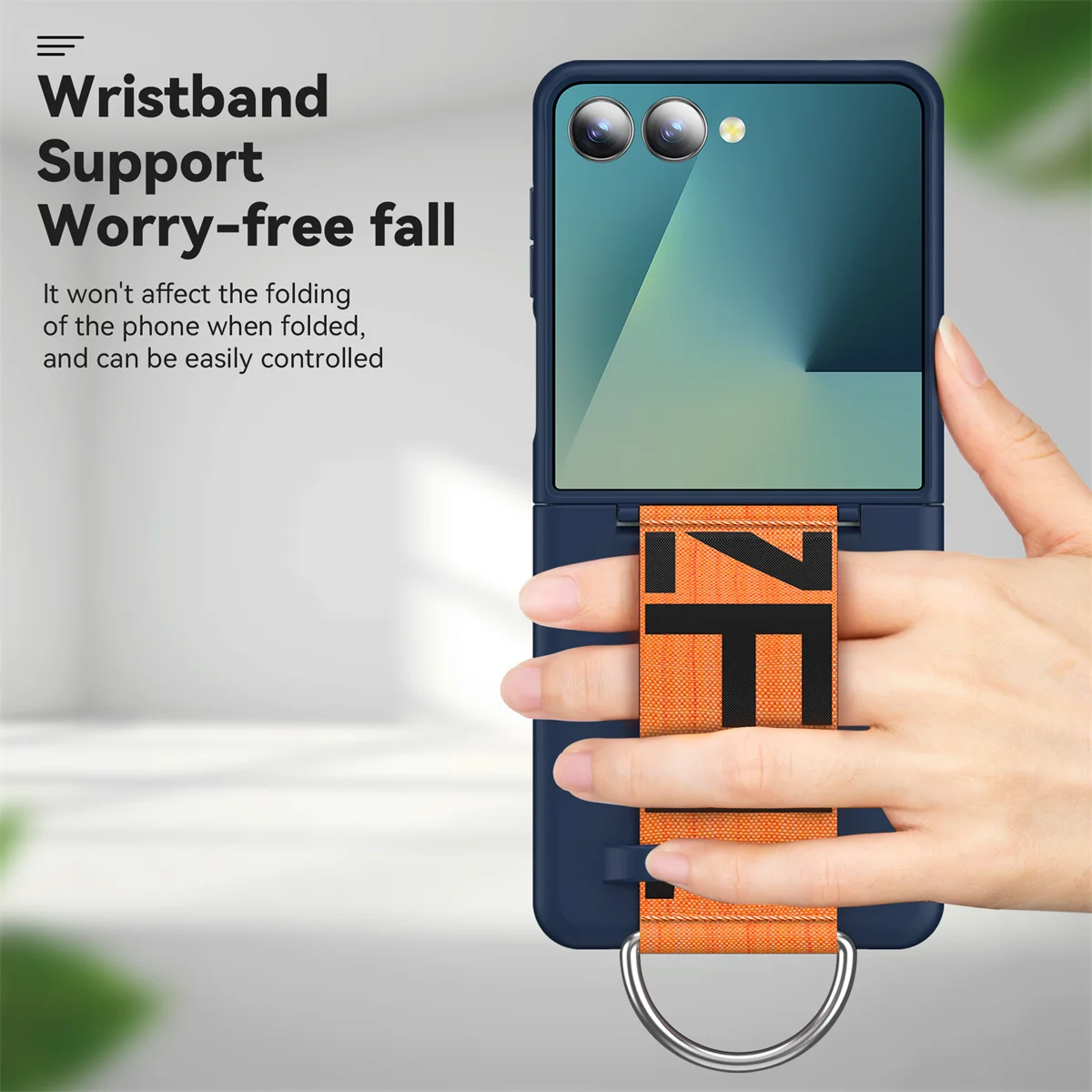 Handschlaufen-Ringhalter Handyhülle Luxuriöse Matte PC Stoßfeste Handkette Band Hülle – Bild 3