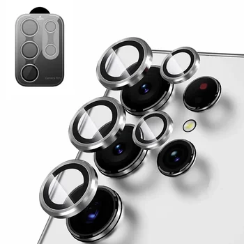 Galaxy S23 Ultra: Kamera Objektiv Protetor Fall Gehärtetem Glas Film Titan Legierung Ring Telefon Zubehör
