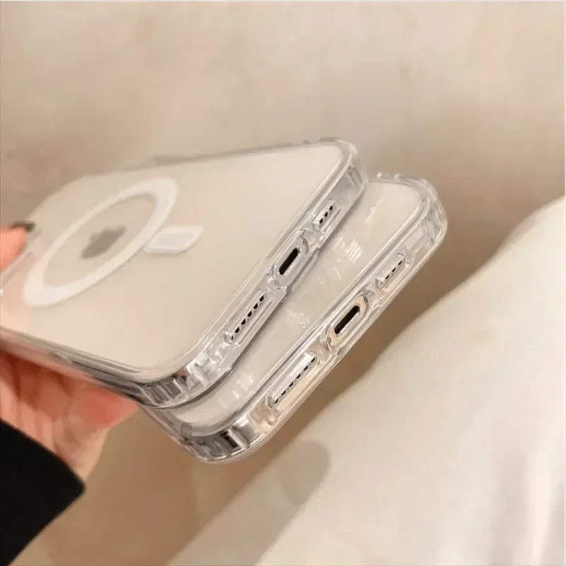 Für Magsafe Magnetische Drahtlose Lade Telefon Fall Klar Abdeckung – Bild 6