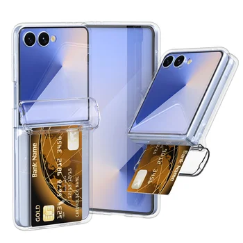 Galaxy Z Flip4: Brieftaschenhülle mit Kartenfach & Scharnierschutz Flip7 Flip6 Flip5 Flip4 Flip8 Handyhülle