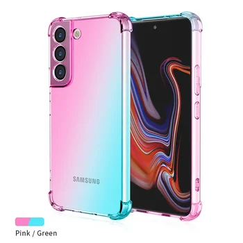 Galaxy S24 FE: Gradient Airbag Stoßfeste TPU-Hülle Schutzhülle Funda