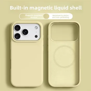 IPhone 17 Pro Max: Magnetische Handyhülle Flüssigsilikonhüllen Soft Bumper Cover
