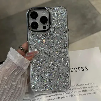 IPhone 17: Luxuriöse, glitzernde, stoßfeste Handyhülle, weiche Stoßstangenschutzhülle