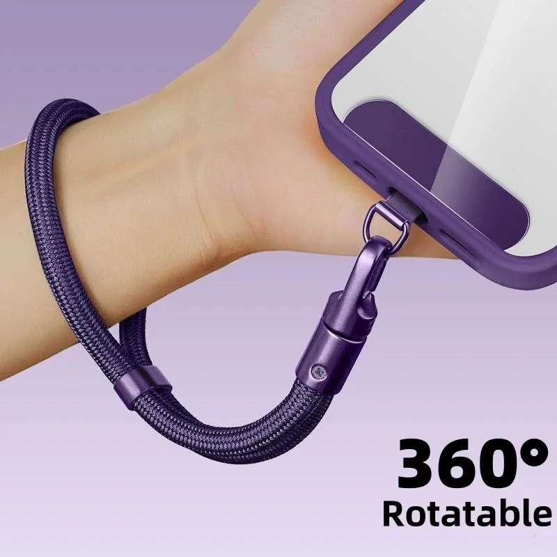 Universelles, verstellbares Handy-Lanyard, kurzes Handgelenkband mit selbstsicherndem Anti-Drop-Design, langlebiges