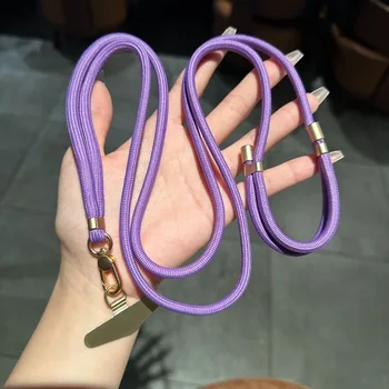 Universelle Umhängetaschen-Telefon-Lanyards mit Patch, verstellbarer Handy-Gurt, Umhängeband, Halsseil