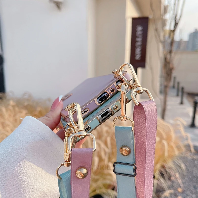 13pro Crossbody Lanyard Überzug Fall Auf Hinweis 13 12 Pro Plus 4g 5G Kabel Weiche Silikon Zurück Abdeckung – Bild 4