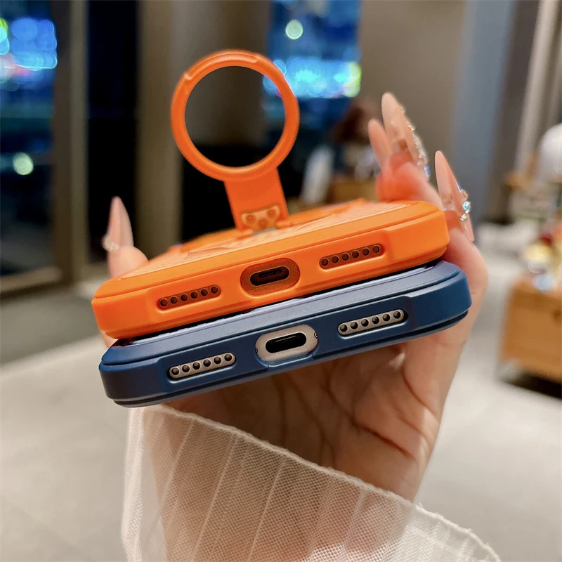 360 ° Rotierender Ringhalter Magnetische Wärmeableitung Hülle für Magsafe Standhülle – Bild 6