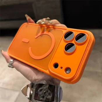 IPhone 11 Pro: Magnetische, luxuriöse, matte, durchscheinende, stoßfeste Handyhülle für Magsafe Back Cover