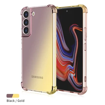 Galaxy S25 Edge: Gradient Airbag Stoßfeste TPU-Hülle Schutzhülle Funda